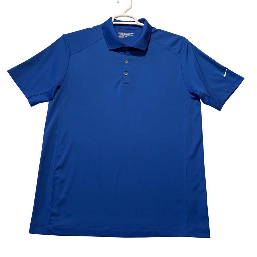 Nike Golf Tour Performance Dri FIT Blue Polo Shirt Men's Size‎ L - Picture 2 of 9